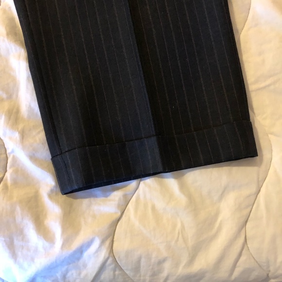 S Cohen 2 piece charcoal burgundy/white pinstripe - Picture 6 of 7